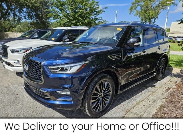 Certified 2021 INFINITI QX80 PREMIUM SELECT 4WD with VIN JN8AZ2AE3M9268885 for sale in Jacksonville, FL